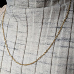 14K Yellow Gold Italian Singapore Twist Chain Necklace 20"