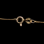 10K Yellow Gold 24" Long Station Chain Necklace