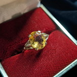 Vintage / Antique 10K Yellow Gold and Yellow Citrine Ring