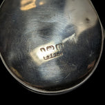 Victorian Antique Sterling Silver Etched Locket Pendant / Fob Birmingham England