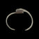 Sterling Silver Mexico Abstract / Modernist Stacked Wave Cuff Bracelet