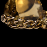 9K Yellow Gold & Citrine Spinner Watch Fob / Pendant