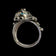 Sharon Cisco Navajo Native American Bear Claw Ring with Turquoise & Coral Size 10 1/4