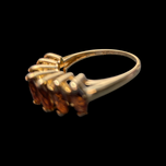 10K Yellow Gold Marquise Cut Multi Garnet Ring Size 6.5