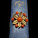 Gold Filled Flower Brooch with Agate Cabochon