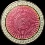 Art Deco Sterling Silver & Guilloché Enamel Pill Box