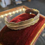 Sterling Silver Feather Cuff Bracelet