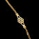 14K Yellow Gold Balestra Italy Station Chain Necklace 16"