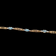 10K Yellow Gold Blue Topaz and Diamond Bracelet