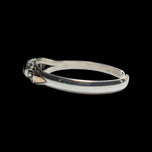 Sterling & 22K Gold Split Shank Onyx Cabochon Cuff Bracelet