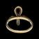 10K Yellow Gold Egyptian Ankh Ring Size 6.5