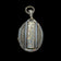 Victorian Antique Sterling Silver Etched Locket Pendant / Fob Birmingham England