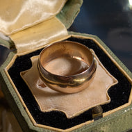 9K Rose Gold Band Ring Chester England Hallmarked Size 9.5