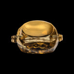 9K Yellow Gold & Citrine Spinner Watch Fob / Pendant