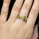 Vintage 9K Yellow Gold Intricate Filigree Style Belt Ring Size 7