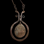 Rafael Hinged Kinetic Brass Statement Necklace