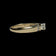 14K Yellow Gold 0.25 CT Diamond Solitaire Ring with Baguette Cut Shoulders Size 7 3/4