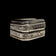 Vintage Onyx & Sterling Silver Snuff / Pill Box