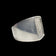 Diesel "Only the Brave" Stamped Silver Designer Signet Ring Size 8 1/4