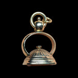 Antique Victorian 9K Rose Gold & Agate Monogrammed Watch Fob / Pendant "CM" (?)