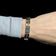 14K Yellow & White Gold Two Tone Gold Mens Bracelet YGC Italy
