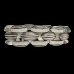 800 Silver Chunky Geometric Link Bracelet