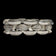 800 Silver Chunky Geometric Link Bracelet