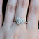 10K White Gold & Diamond Michael Hill Heart Halo Ring