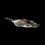 Anton Michelsen by Gertrude Rougie Denmark Silver Leaf Brooch MCM