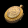 Antique Victorian Gold Filled Locket Pendant with Paste Stone