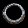 Sterling Silver Mexican Spiral Disc Collar Necklace Earring Set