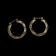 14K Yellow Gold Hollow Chunky Twist Hollow Hoops