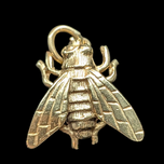 10K Yellow Gold Fly or Bee Bug Charm for Bracelet or Necklace Insect