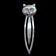 Sterling Silver Cat Bookmark or Page Marker Vintage
