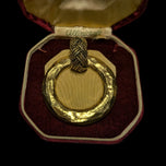 1980's Gold Plated Geometric & Rope Chanel Pendant - Victoire de Castellane