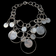 Sterling Silver Large Hammered Disc Statement Necklace