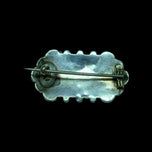 Antique Victorian Silver Brooch with Bird Motif / Repoussé