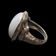 Clyde Duneier Sterling Silver Blue Lace Agate Statement Ring Size 9