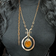 Rafael Hinged Kinetic Brass Statement Necklace