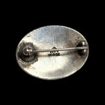 Early Deco Olaf Fritjof Hjortdahl Silver & Guilloché Enamel Polar Bear Brooch Norway