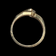 14K Yellow Gold Heart Shape Brilliant Cut Diamond Ring Size 6 3/4