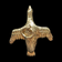 10K Yellow Gold Flying Bird Goose Gold Charm Pendant for Bracelet or Necklace Hunting Theme