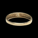 10K Yellow Gold Stacked Triple Diamond Band Size 5 1/2