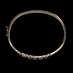 Yellow Gold, Sapphire, and Natural Zircon Bracelet