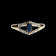10K Yellow Gold Diamond & Sapphire Marquise Split Shank Ring Size 7 1/2