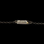 Sterling Silver & Green Czech Glass / Paste Stone Art Deco Rivière Necklace