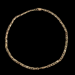10K Yellow Gold Paperclip / Coffee Bean Link Chain