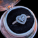 10K White Gold & Diamond Michael Hill Heart Halo Ring