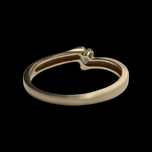14K Yellow Gold Heart Shape Brilliant Cut Diamond Ring Size 6 3/4