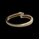 14K Yellow Gold Heart Shape Brilliant Cut Diamond Ring Size 6 3/4